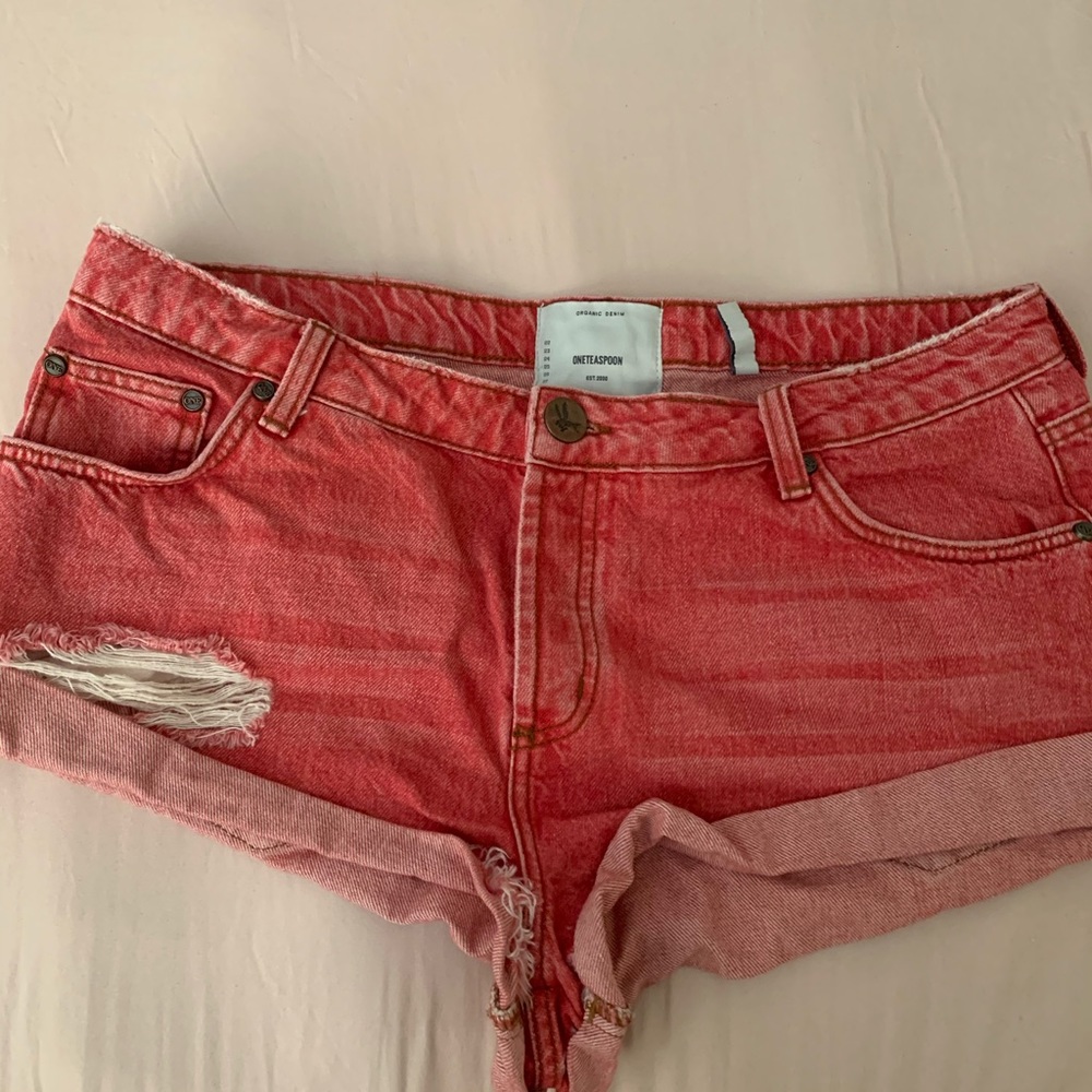 One Teaspoon organic denim shorts